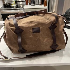 Waxed Canvas/Leather Duffle -  Bexar Goods Co.
